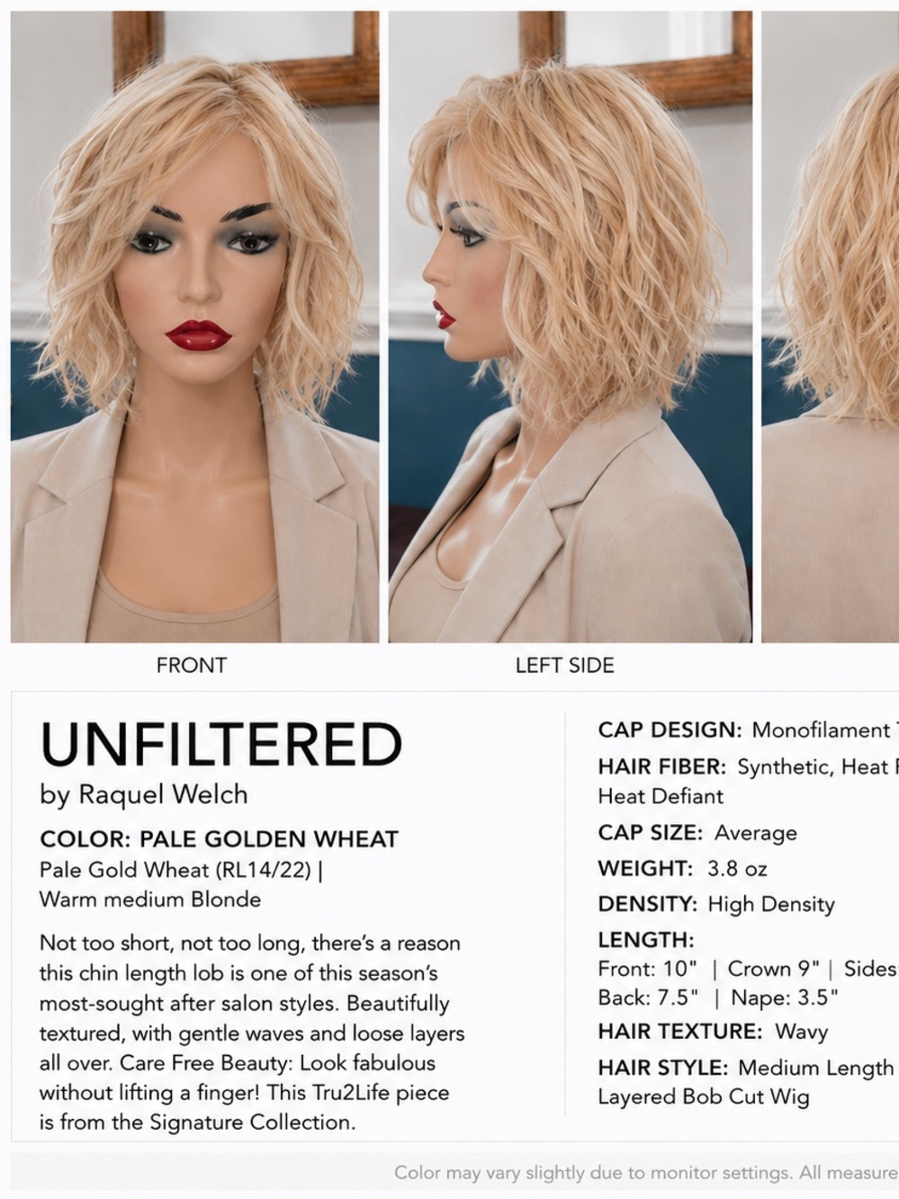 Unfiltered by Raquel Welch in Pale Golden Wheat
